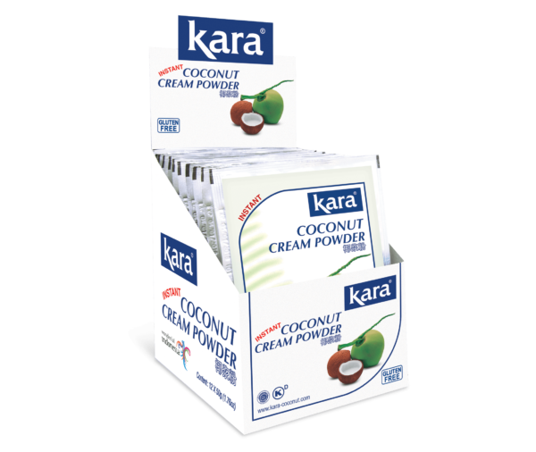 Kara Coconut Cream Powder – 12 display boxes/case, 12 packs/display box